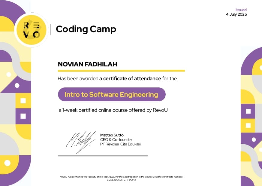 Intro to Software Engineering